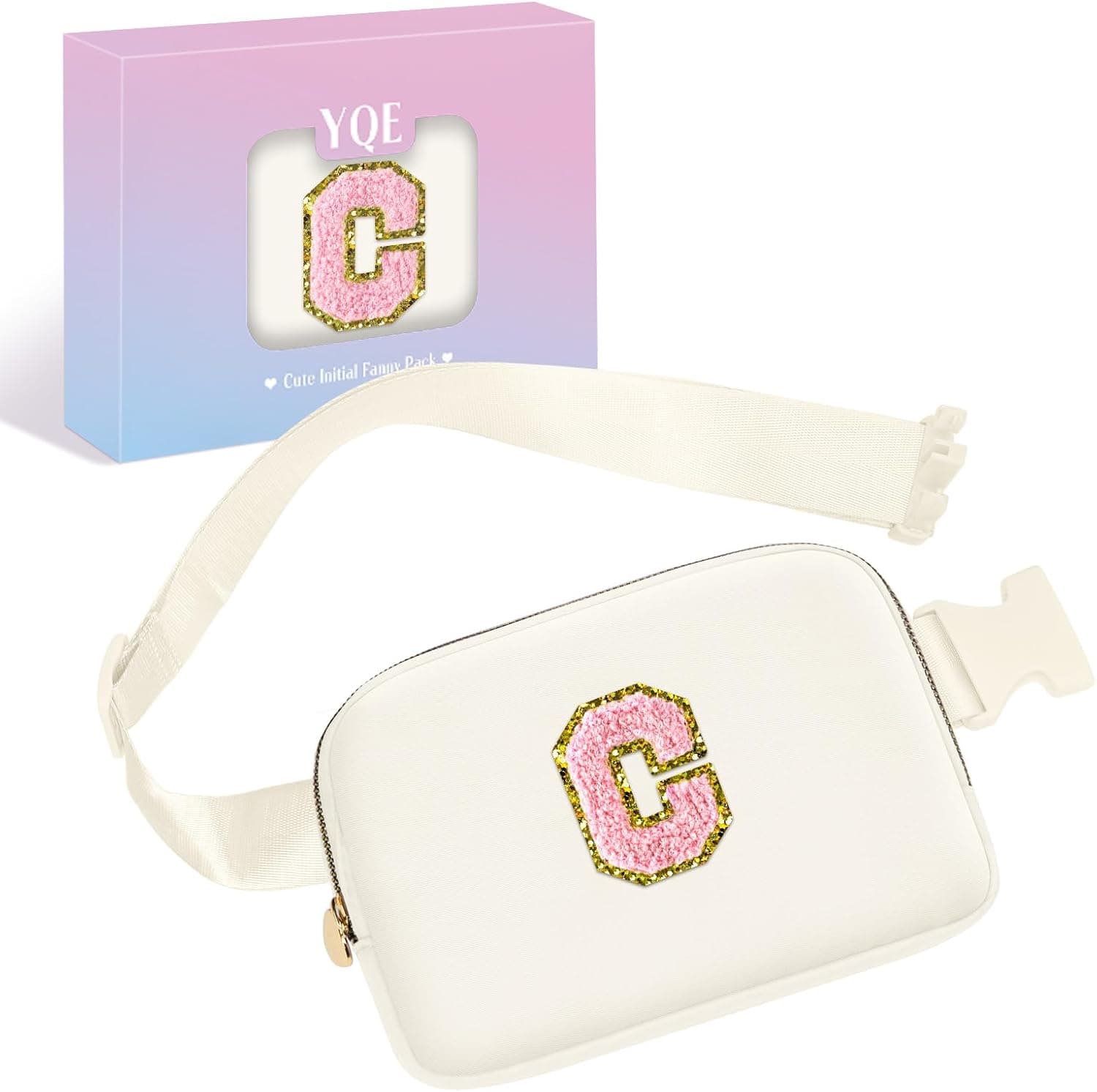 Birthday Gifts Easter Basket Stuffers for 4 5 6 7 8 9 10 11 12 13 14 Year Old Girls, Waist Packs Fanny Pack for Women Girls, Belt Bag Crossbody Bags Teen Trendy Stuff Travel Essentials (Beige, C)