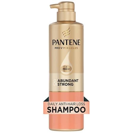 Pantene Abundant & Strong Shampoo - 13.5 fl oz: Basic Cleansing, For All Hair Types, Daily Use, Liquid Form