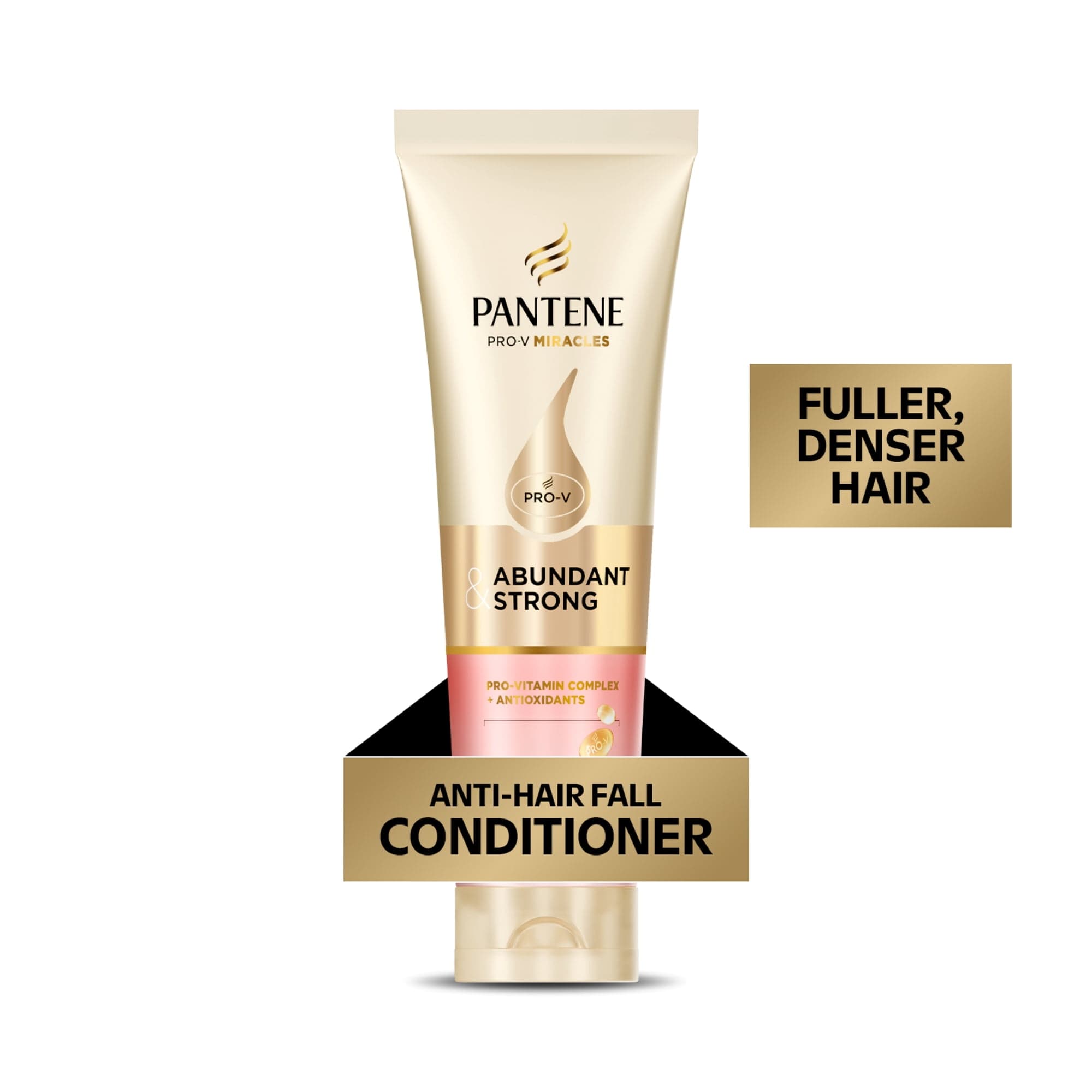 Pantene Abundant & Strong Conditioner - 8 fl oz: For All Hair Types, Daily Conditioning, Floral Scent