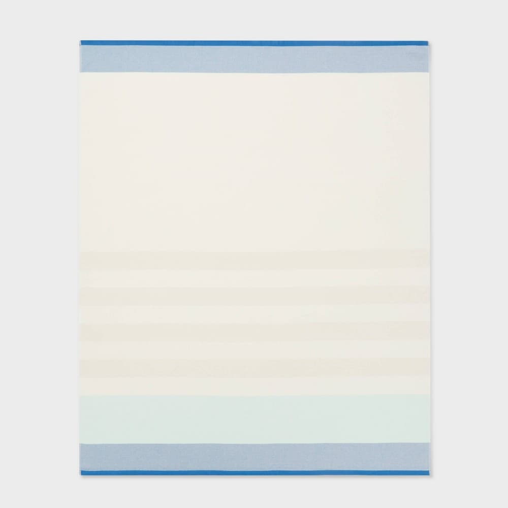 Tan Striped Oversized Jumbo Beach Towel - Sun Squad™