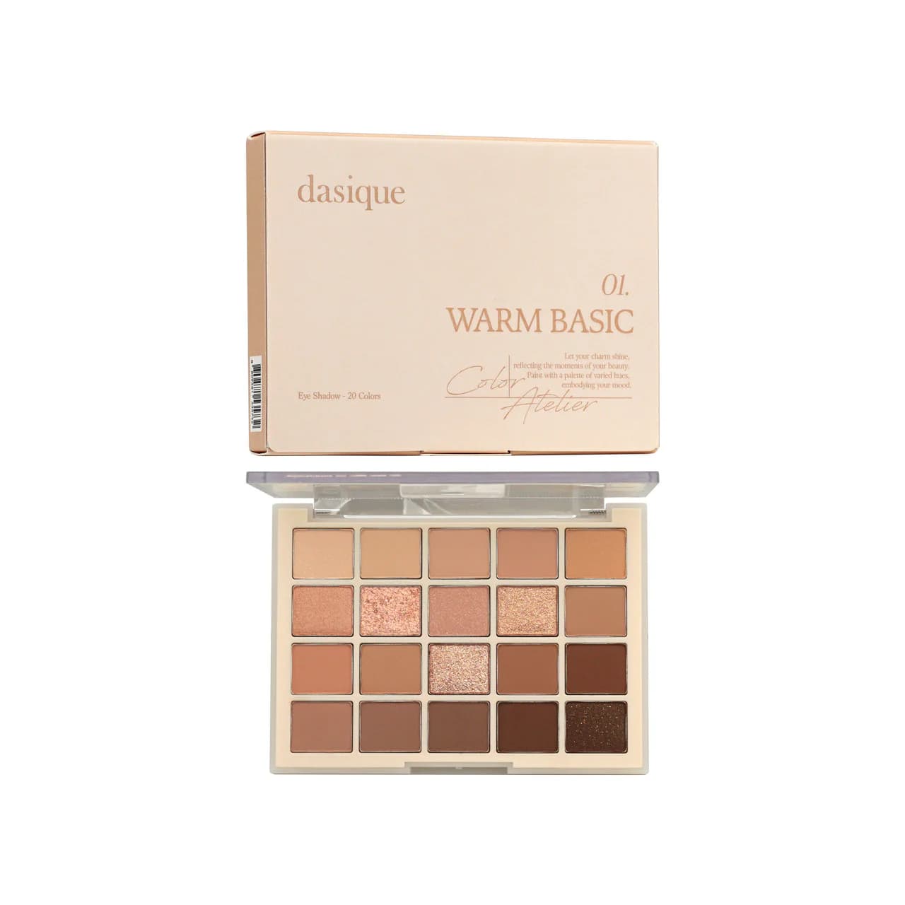 Vegan Mood 20 Shades Shadow Palette #01 Warm Basic 10.5g