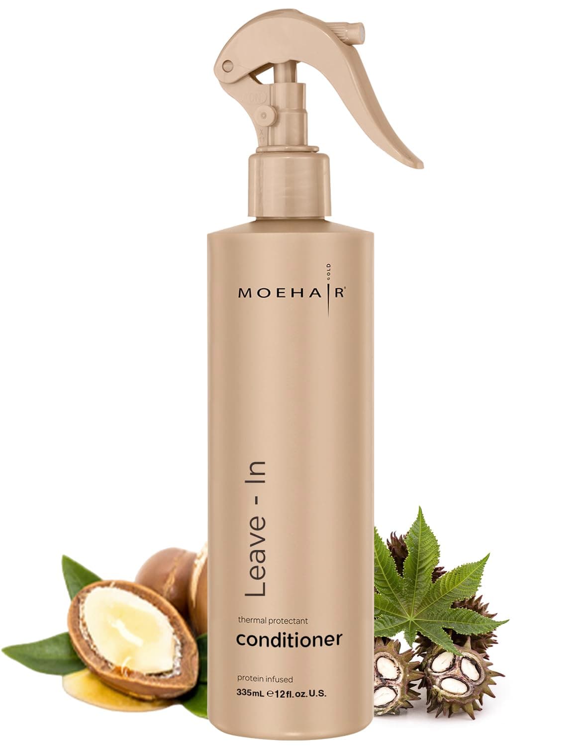  Leave-in Conditioner Spray with Argan Oil, Hair Detangler 12 Fl Oz | Hair Softener, Breakage And Split End Repair, Sulfate And Paraben Free, Infused With Proteins And Argan Oil