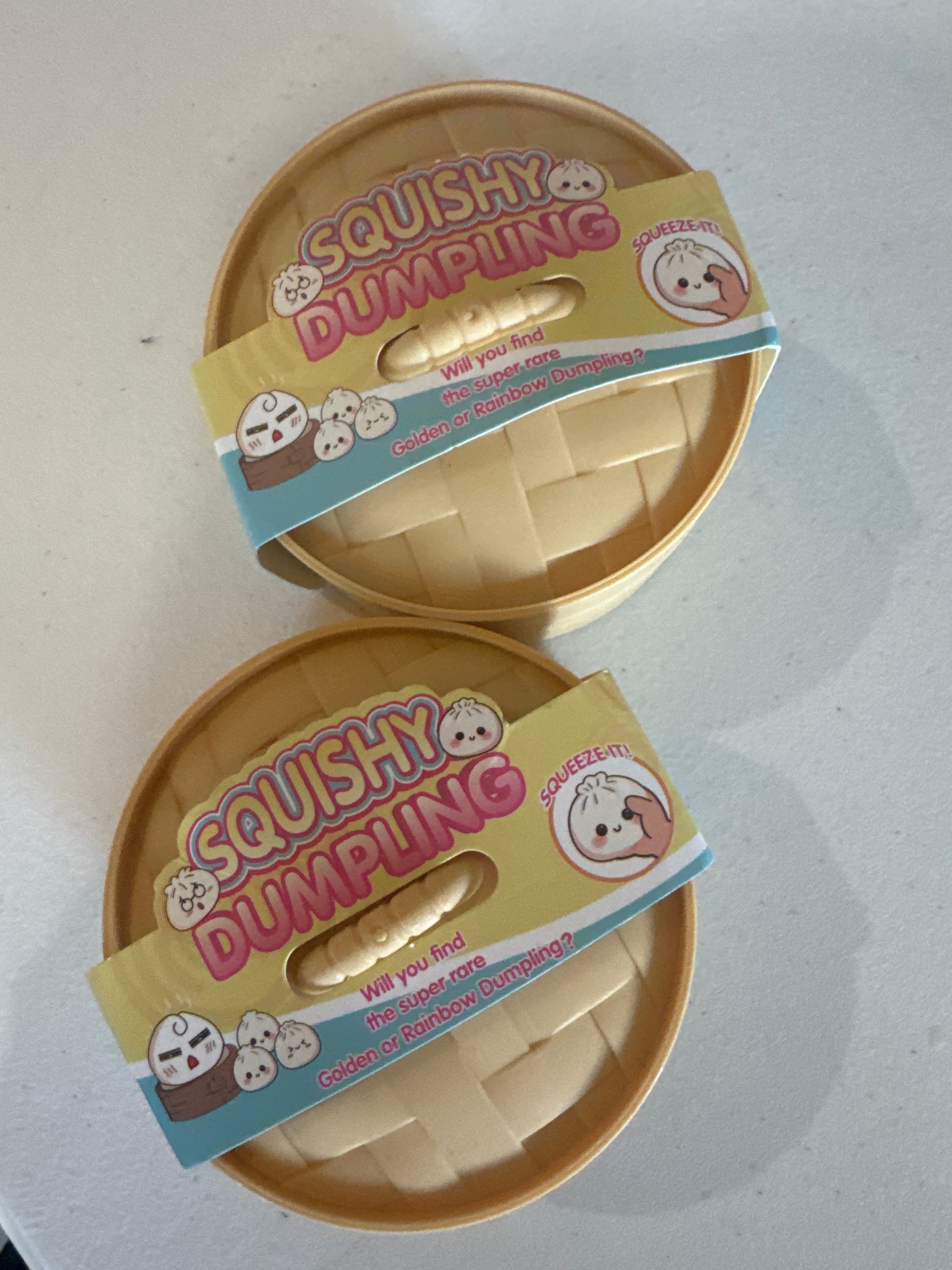 2 mystery dumpling squishes 