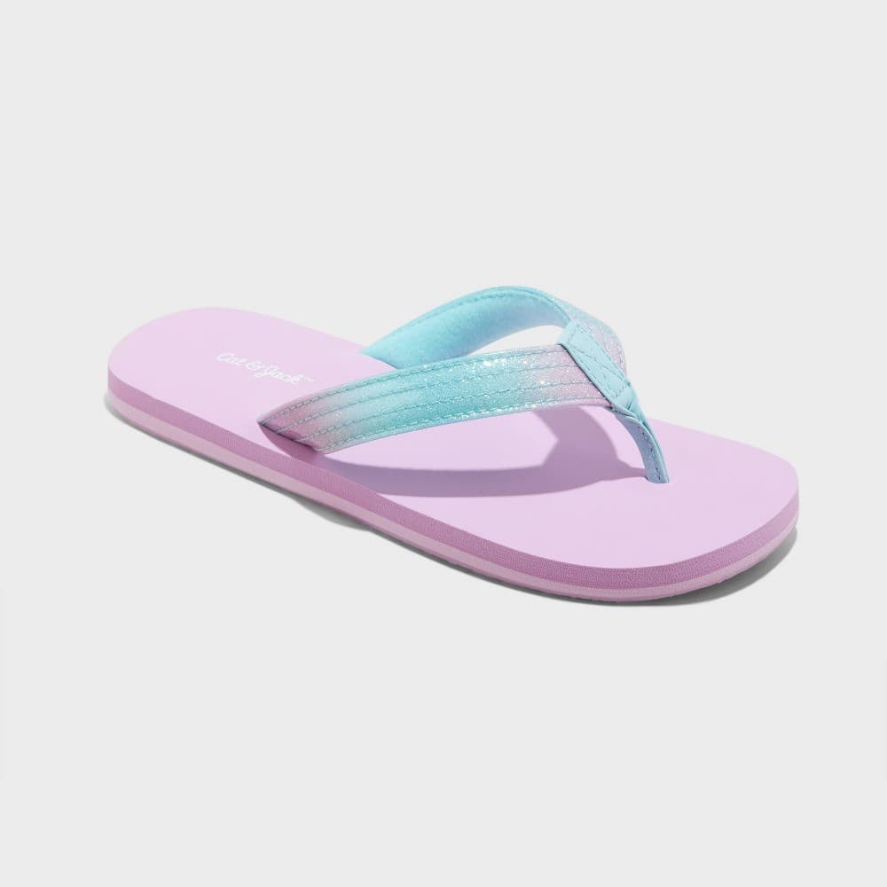 Kids' Jami Flip Sandals - Cat & Jack™ Purple M 2/3