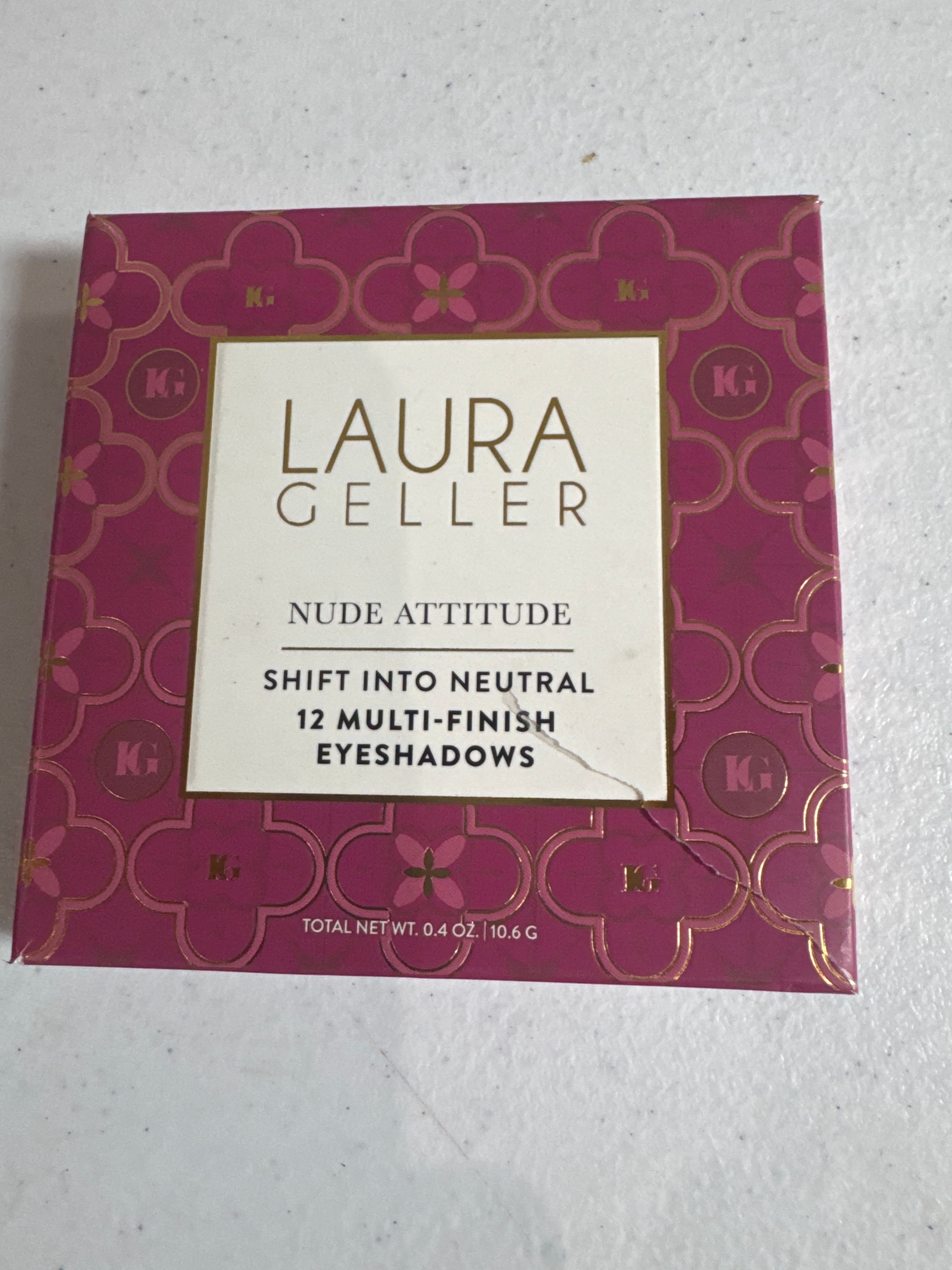 Laura Geller nude attitude, 12 multi finish eyeshadow palette
