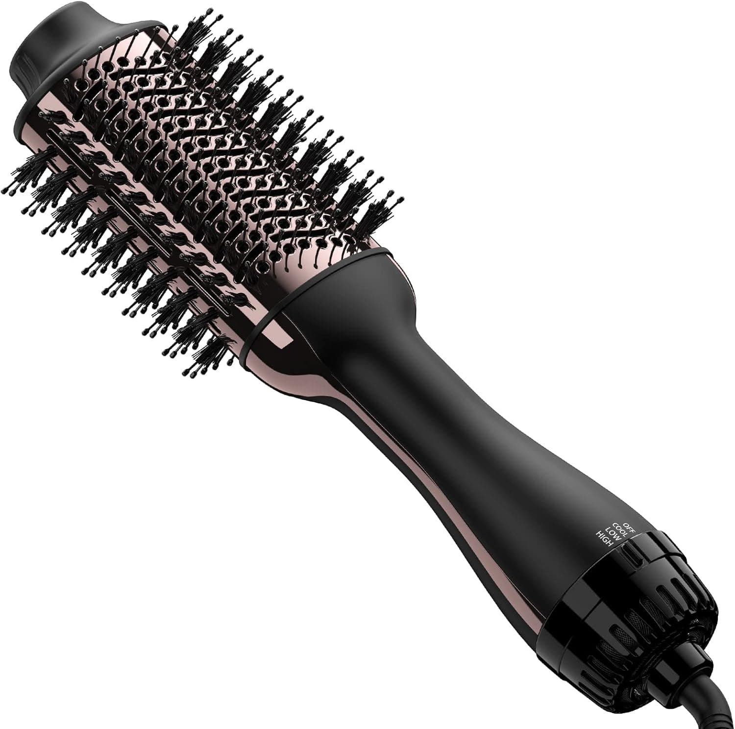 Hair Dryer Brush Blow Dryer Brush in One, Upgraded 4 in 1 Hair Dryer and Styler Volumizer with Negative Ion Anti-frizz Ceramic Titanium Barrel Hot Air Hair Straightener Brush