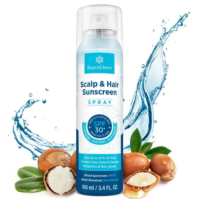 Roycederm Scalp Sun Spray: Protect Scalp and Hair Fading - Non-Greasy