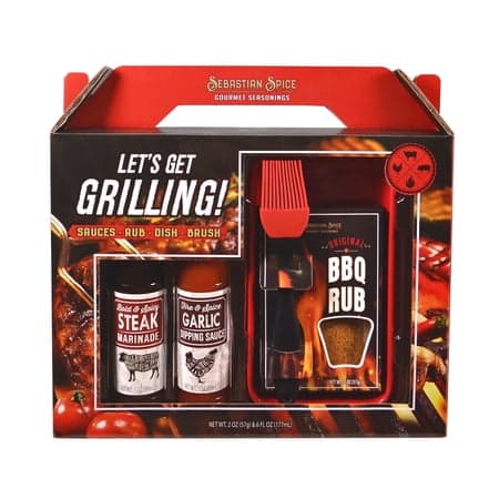 Let s Get Grilling Gourmet BBQ Gift Set by Sebastian & Co - 2 oz  6 fl oz