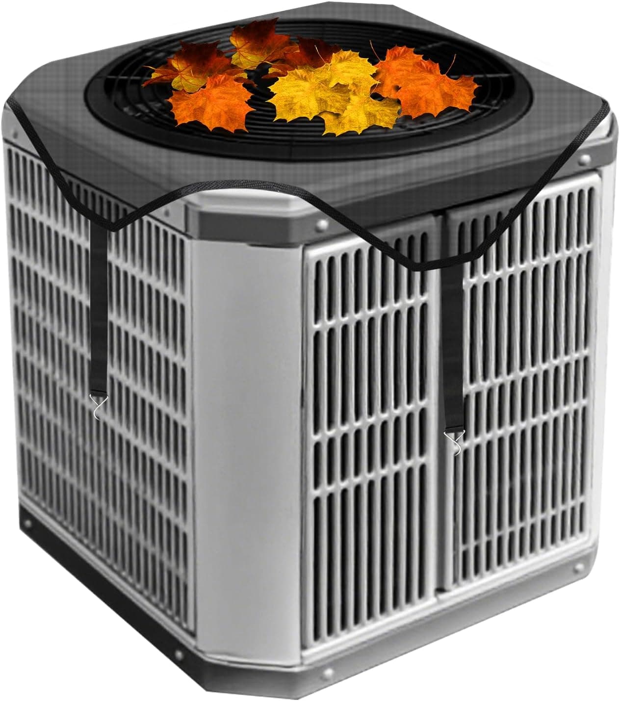 Central Air Conditioner Covers for Outside Units 26'' x 26'', AC Mesh Covers for Outside Unit, AC Unit Cover Outdoor Air Conditioner Condenser Hvac Heat Pump Cover Breathable Top Universal Defender