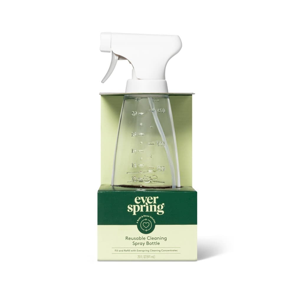Glass Reusable Cleaning Spray Bottle - Everspring™