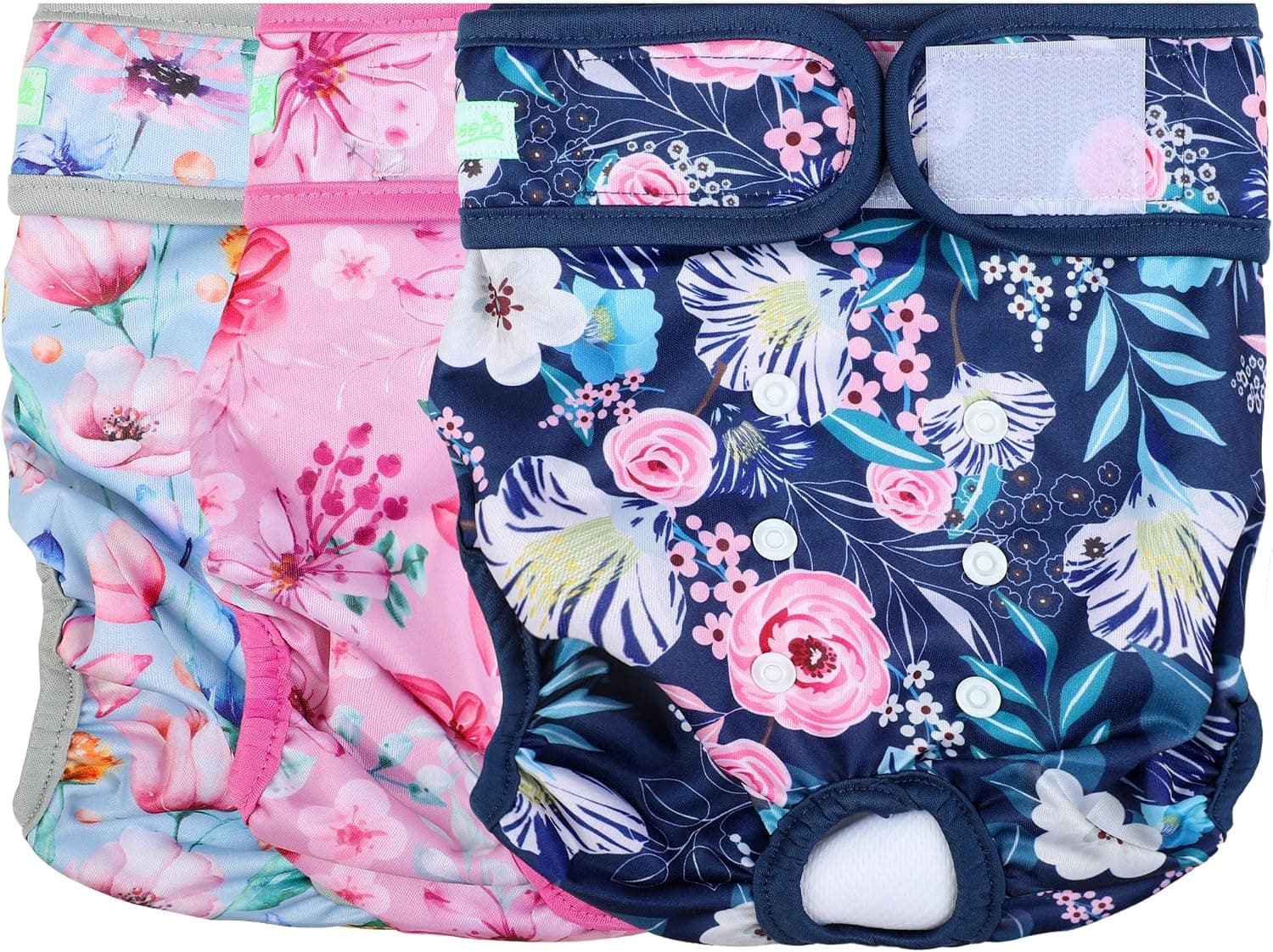 wegreeco Washable Reusable Premium Dog Diapers,Pack of 3, XL Dog Puppy & Doggy Diapers Female,Dog Period Panties Diapers Female in Heat