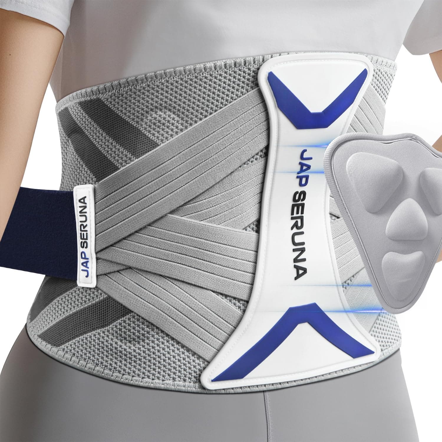 Lower Back Brace for Pain Relief & Posture Correction - Bionic Y-Back Support System with Adjustable 3D Knit Belt, Breathable Lumbar Pad - Medical Grade for Herniated Disc, Sciatica, Scoliosis, Arthritis