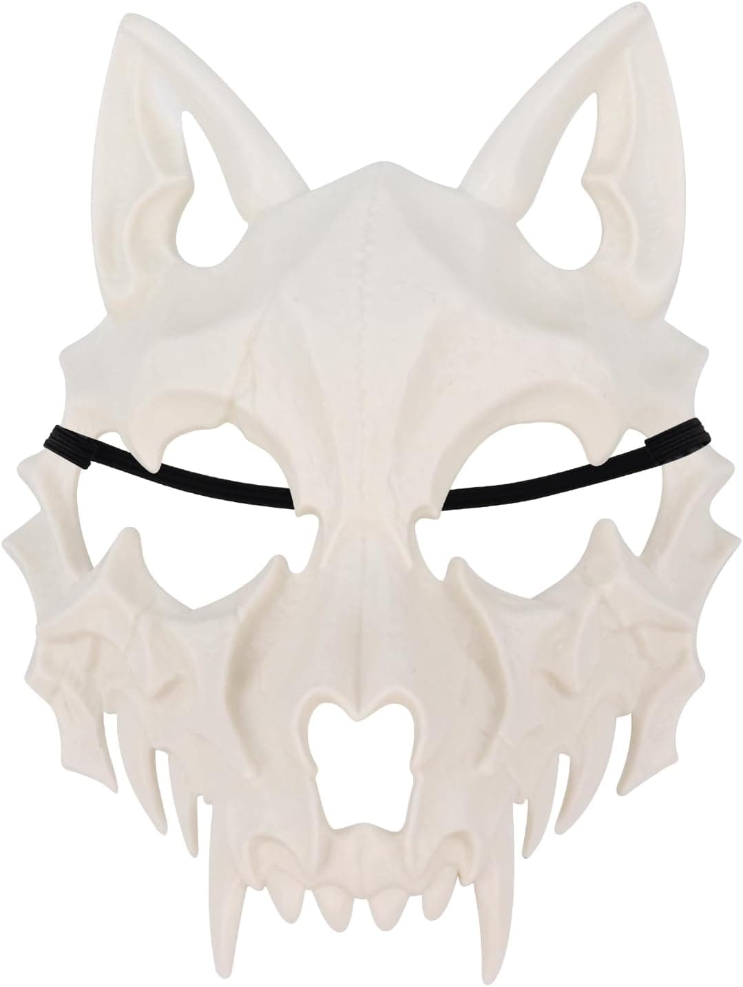 Scary Animal Half Face Mask Costume Cosplay Accessory for Halloween Masquerade Carnival Party