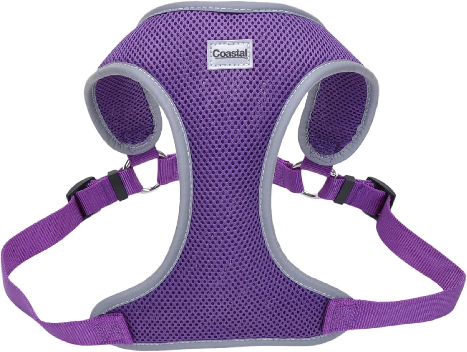 Coastal Pet Comfort Soft Reflective Wrap Adjustable Dog Harness - No-Pull Dog Harness for Small Dog - Purple 