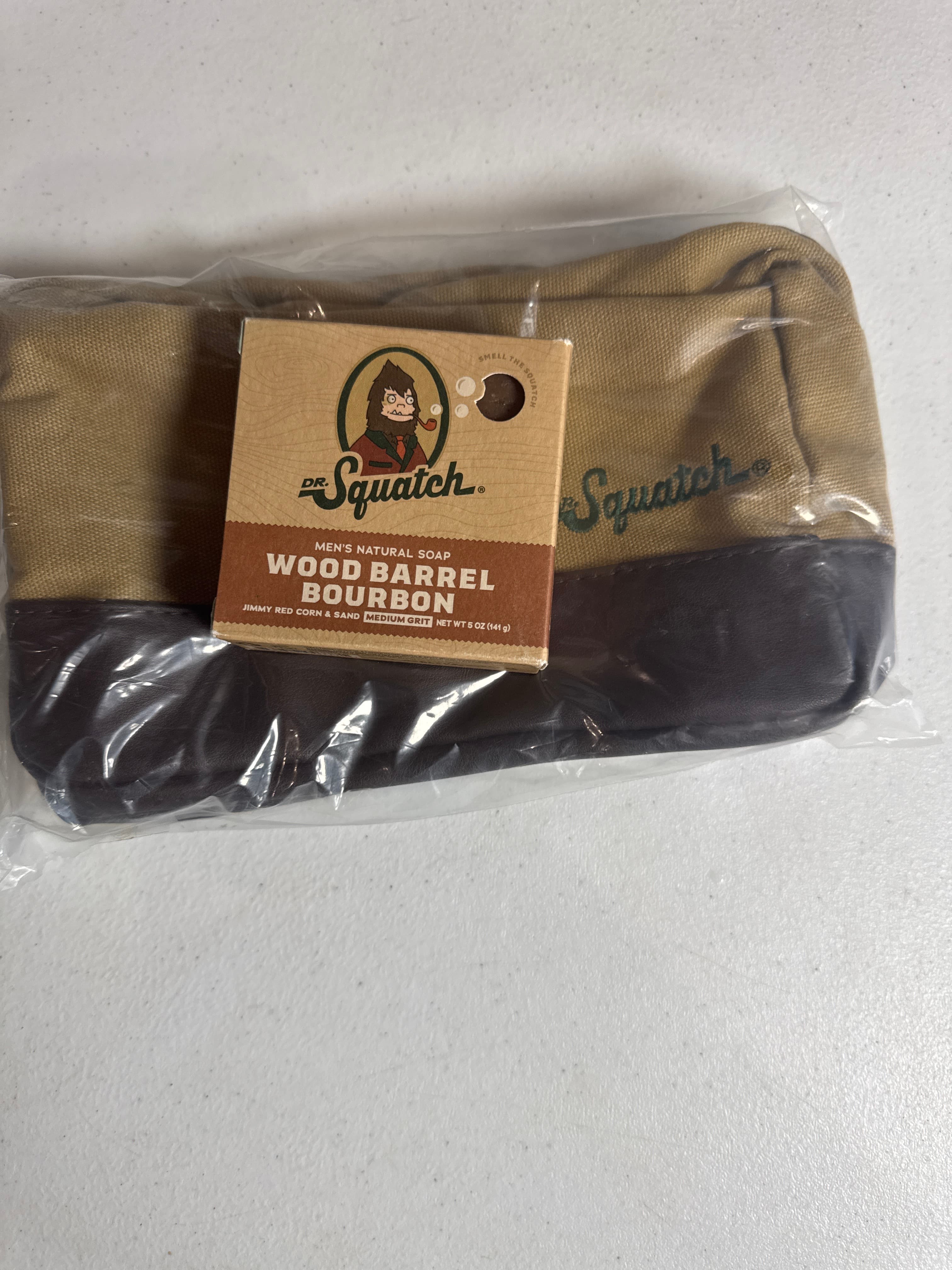 Dr squatch grooming bag & soap 