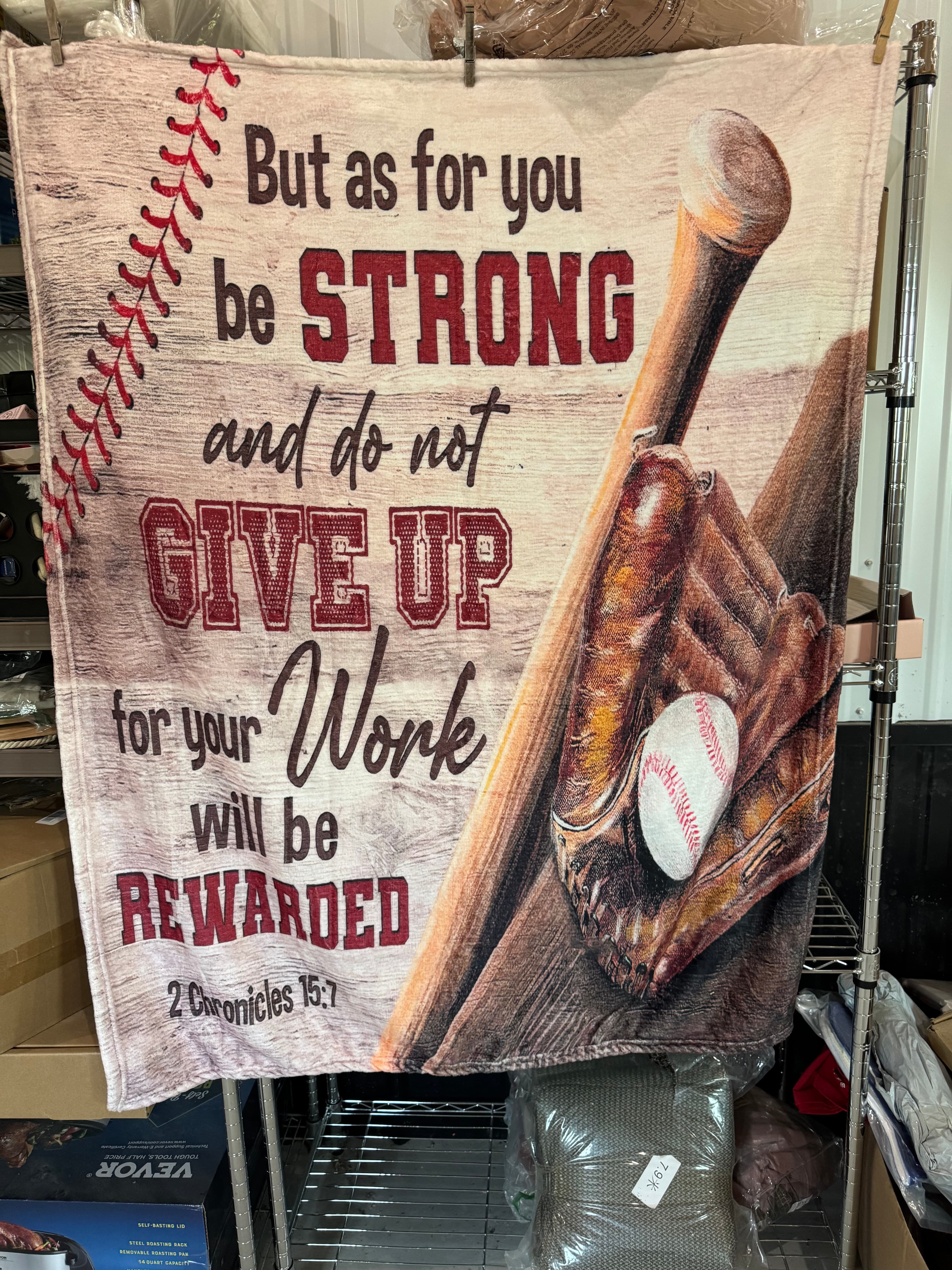 Baseball Christian Throw fleece blanket 