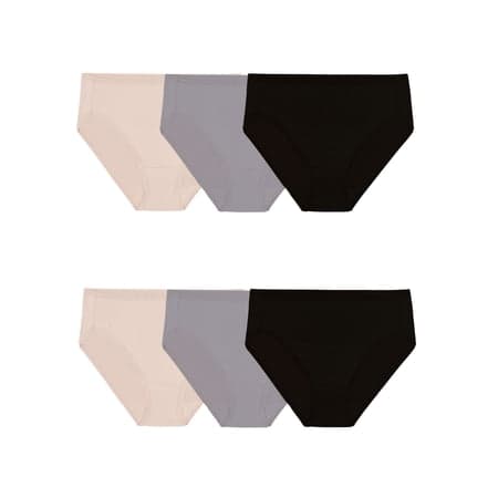 Fruit of the Loom Women's Microfiber Hi-Cut 6pk Colors May Vary - Size 10 3x