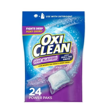 OxiClean Odor Blasters Odor and Laundry Stain Remover Power Paks  24 Ct