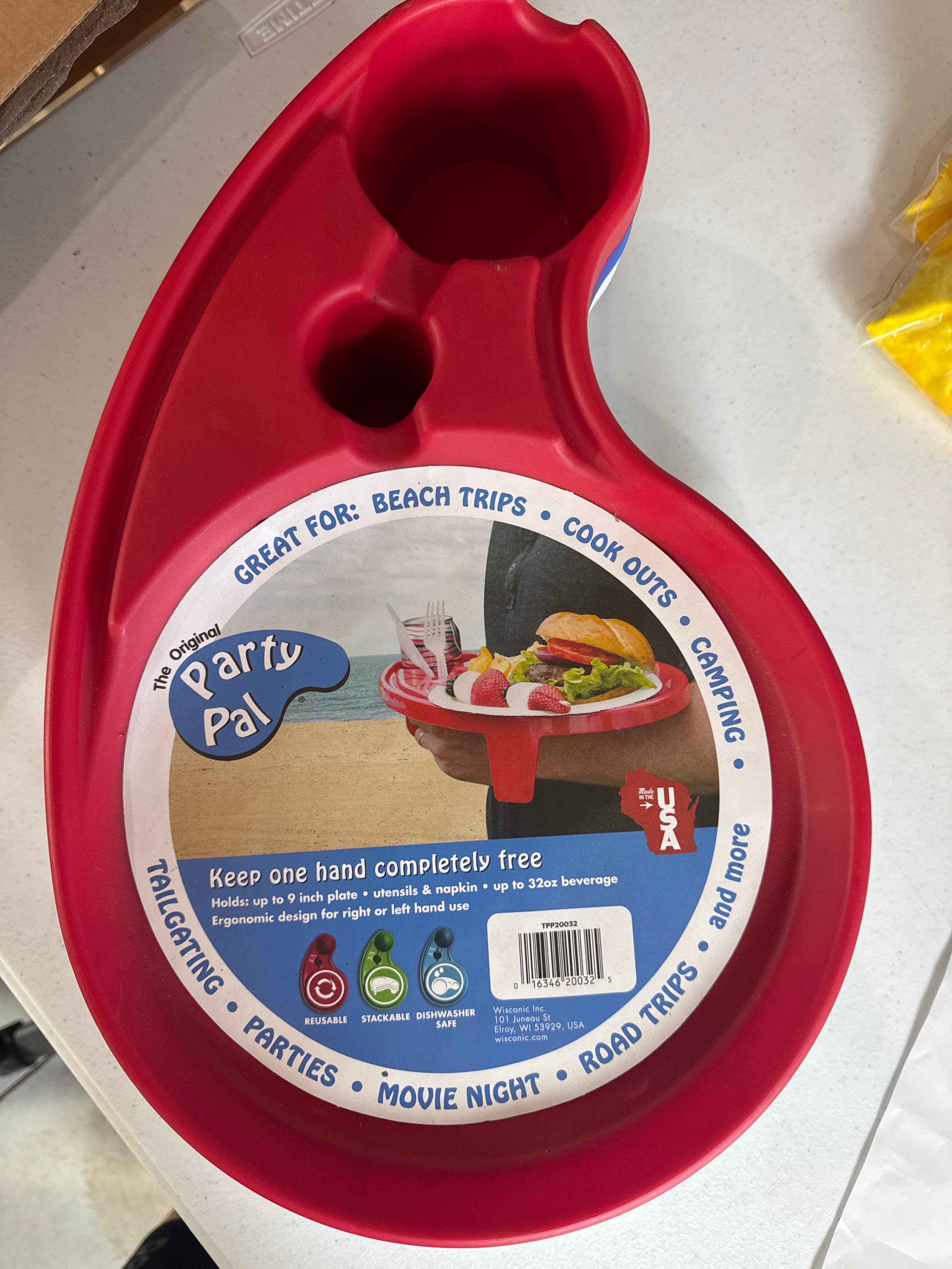 Set of 3 The Original Party Pal For Camping Game Day Party Tray Tailgating