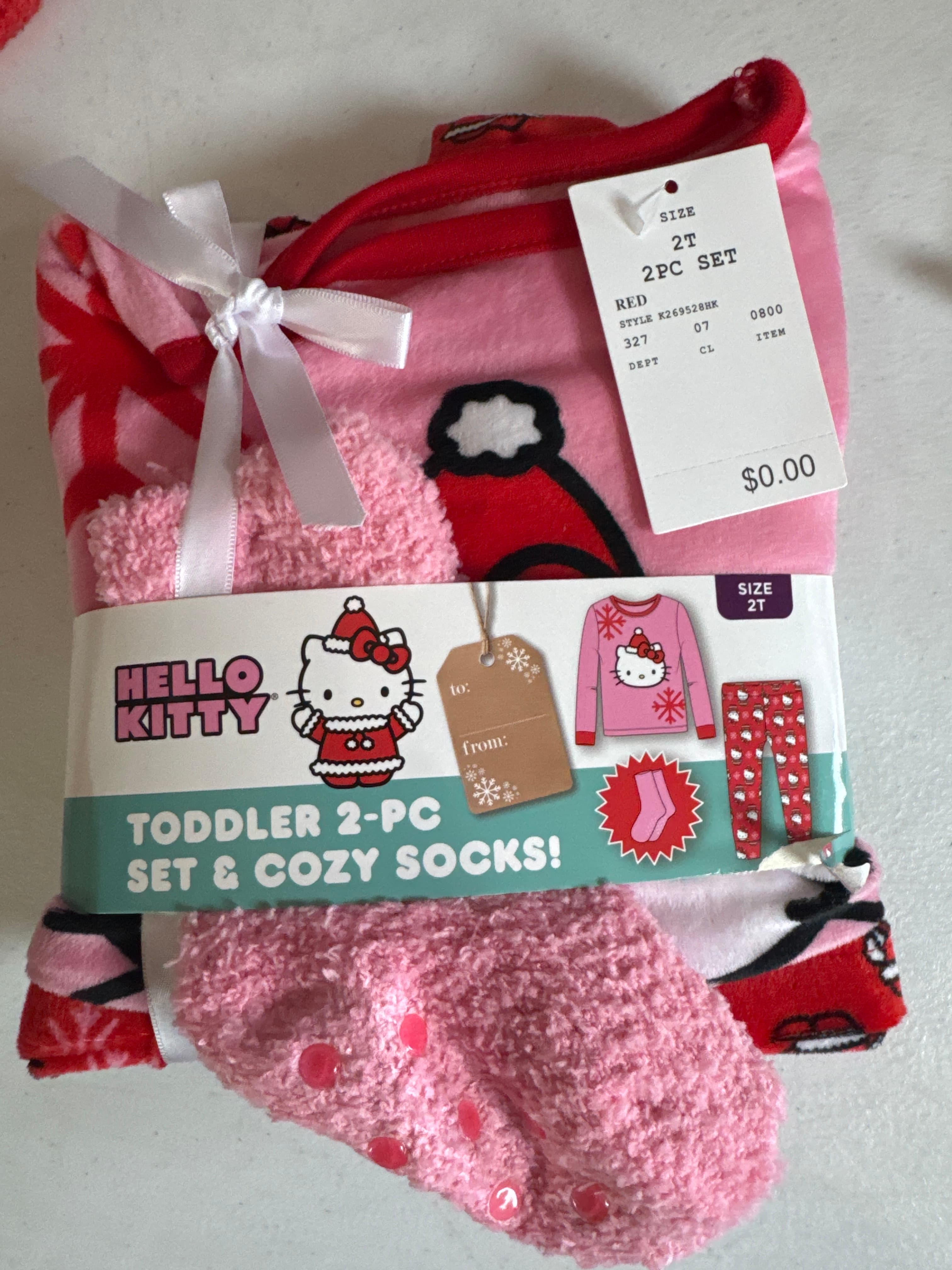 Hello Kitty Girls Pajama Pants and Sleep Shirt Set - 2 Piece PJ Sleepwear Set for Toddler Girls & Big Kids - Official License2t