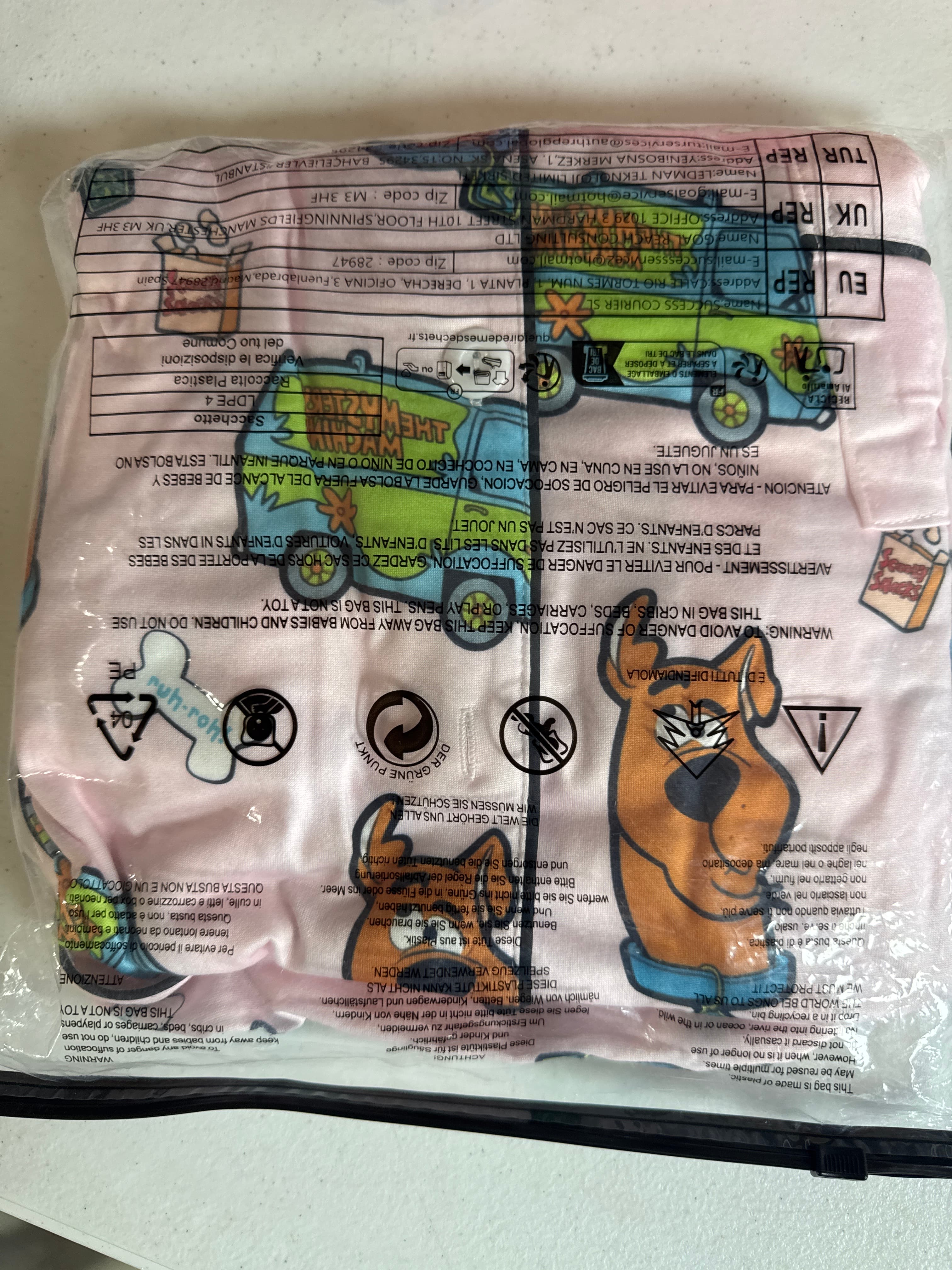 Scooby-Doo Womens' Mystery Sleep Pajama Set Short large 