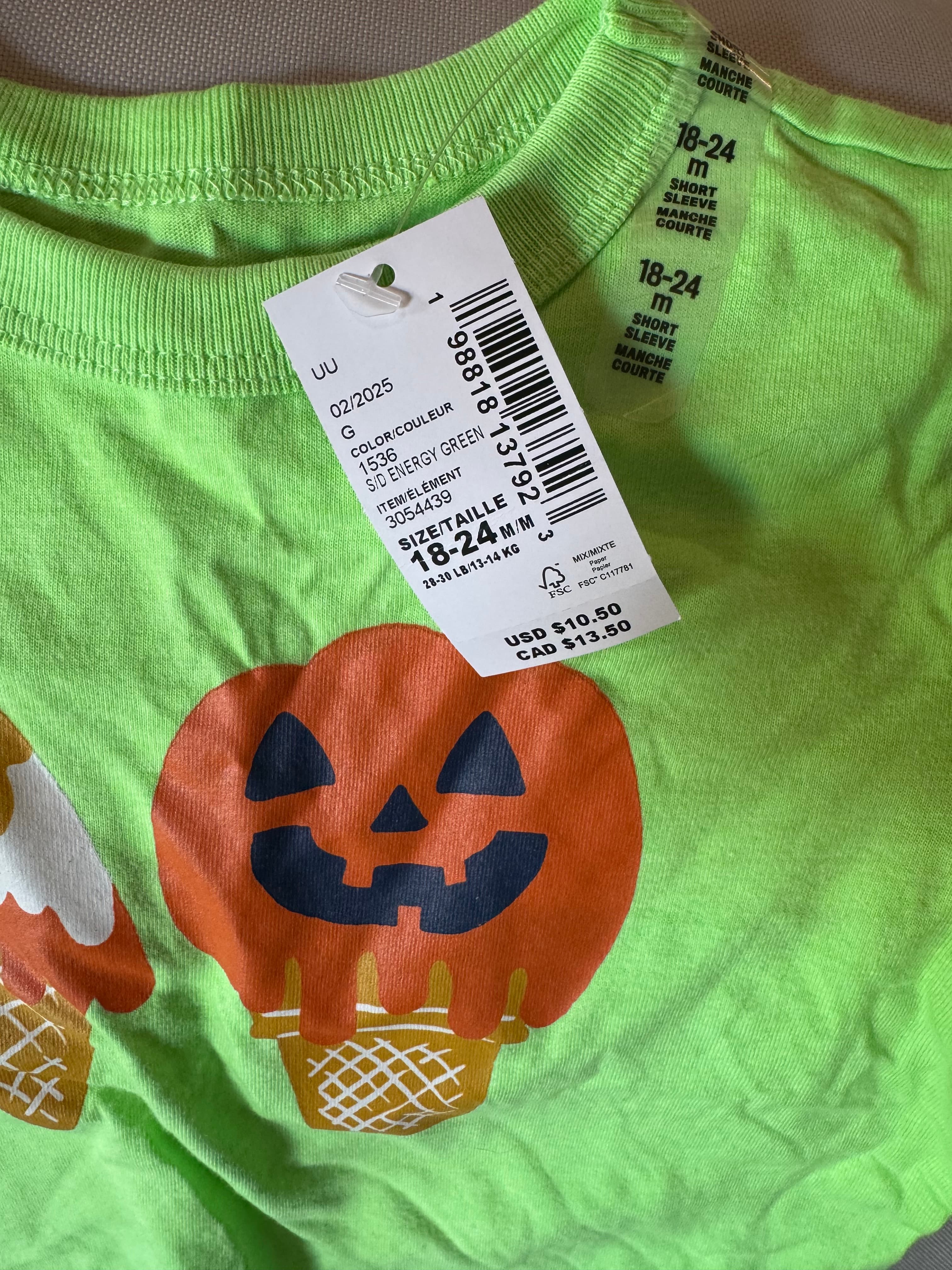 18-24 mo The children’s Place pumpkin T-shirt