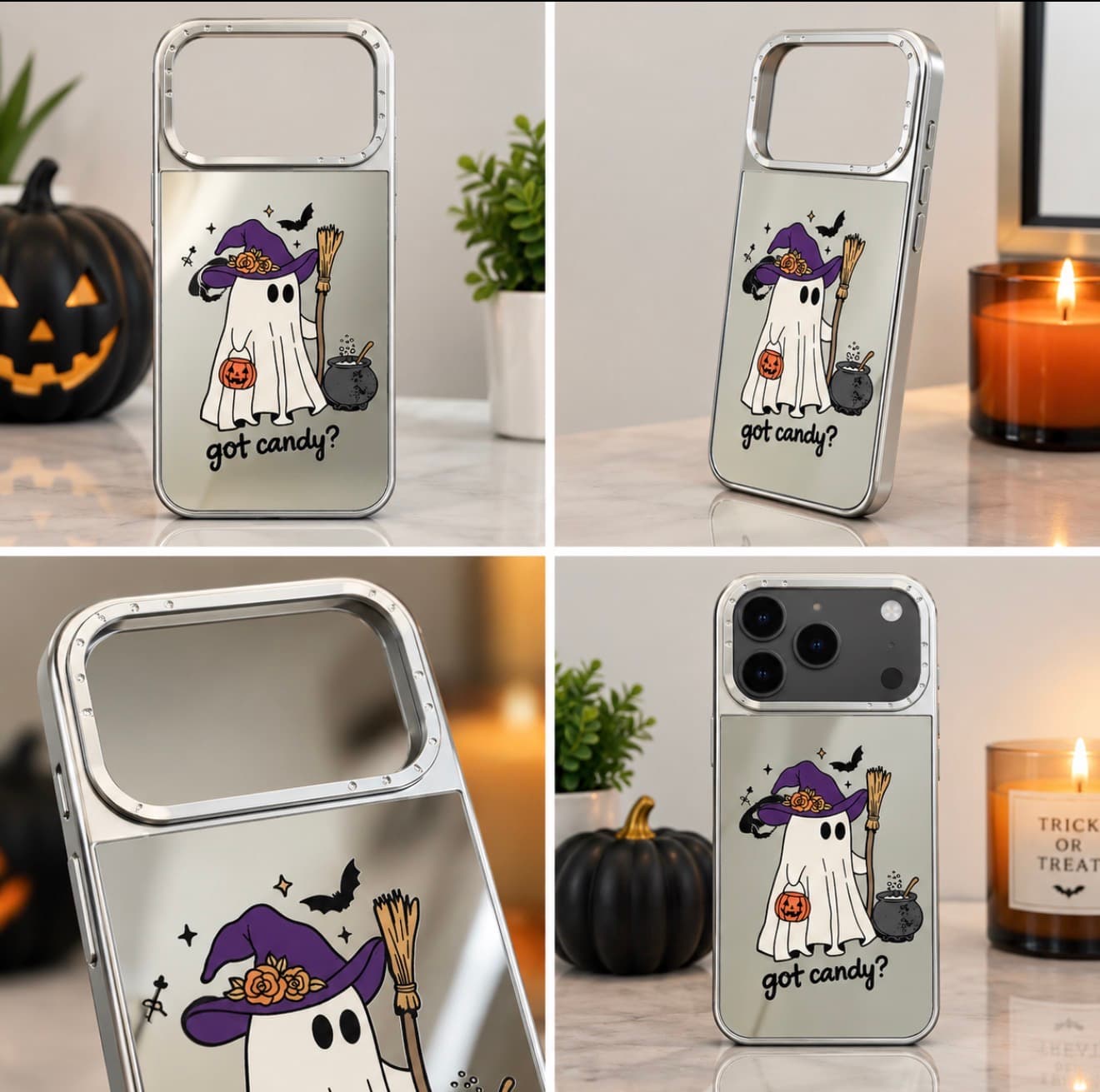 iPhone 17 Pro Max Halloween Mirror Phone Case