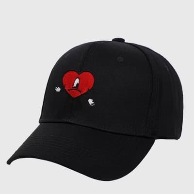 Black Heart Hat Target 
