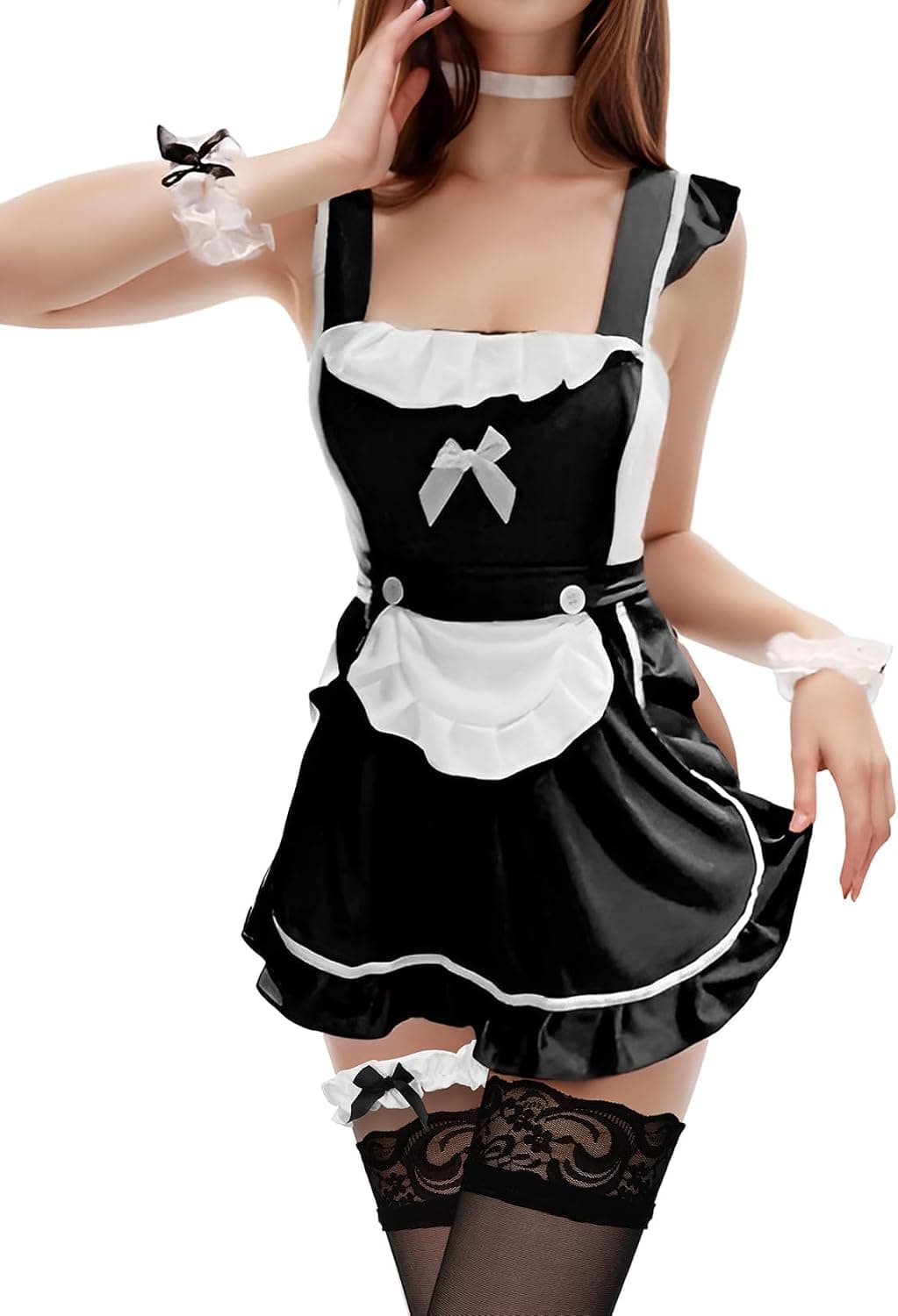 French Maid Outfit Maid Costume Maid Femboy Lingerie for Women Lingerie Set Cosplay Costume Set Size