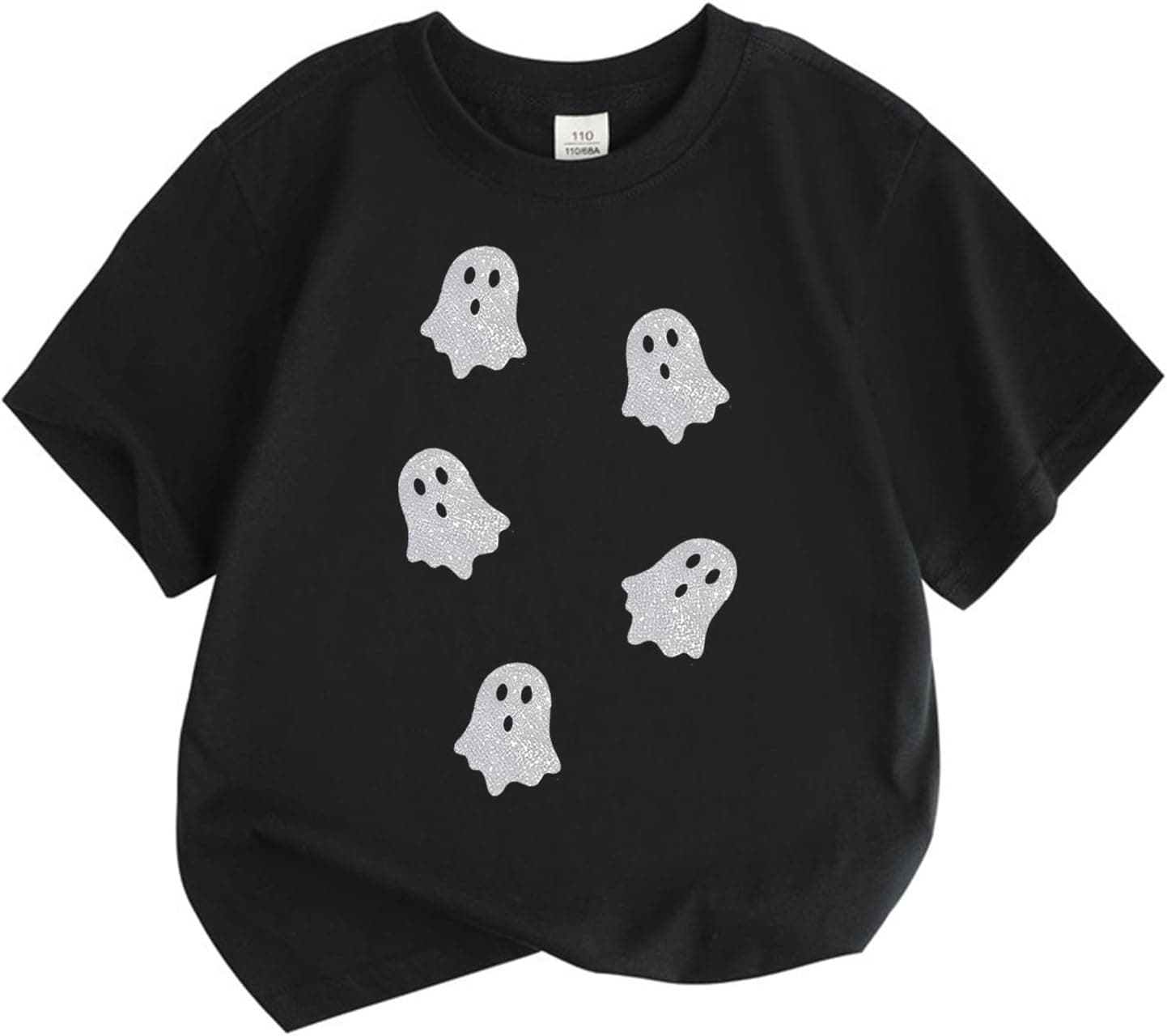 Halloween Shirts for Girls Funny Ghost Graphic Short Sleeve Crewneck Tees