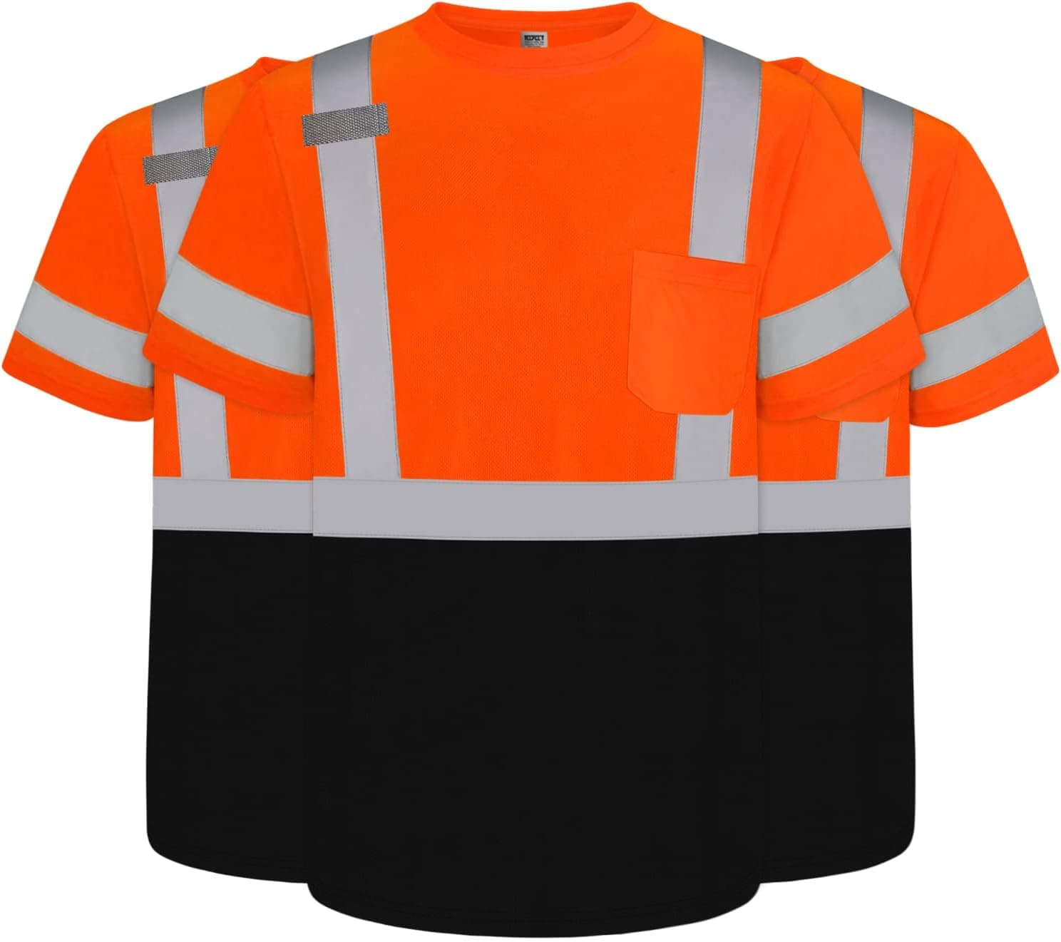 TCCFCCT Hi Vis Shirts for Men Class 2 High Vis Shirts, DP-Orange2xl 2 shirts 