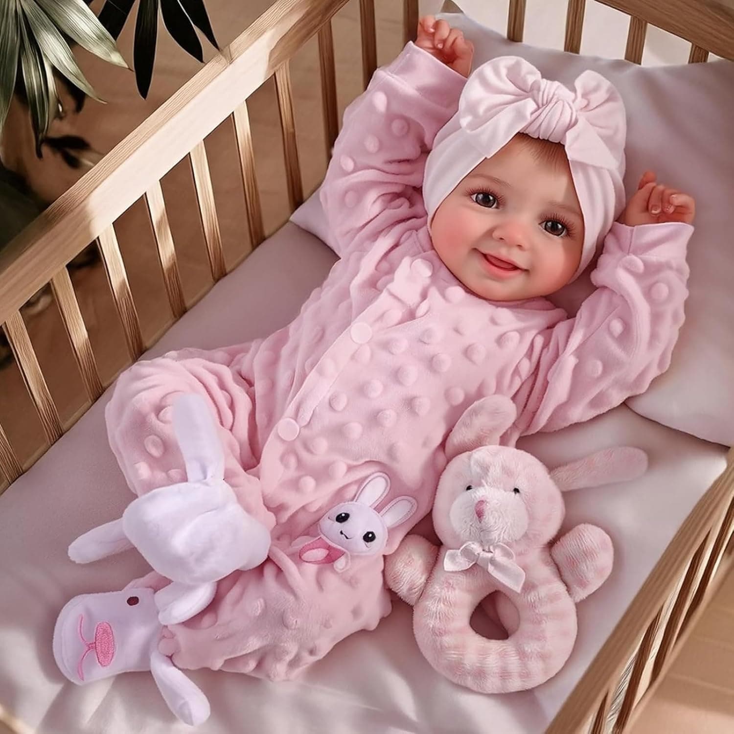 BABESIDE Realistic Baby Doll Sunny-17 Inch Reborn Baby Dolls Drink and Wet 