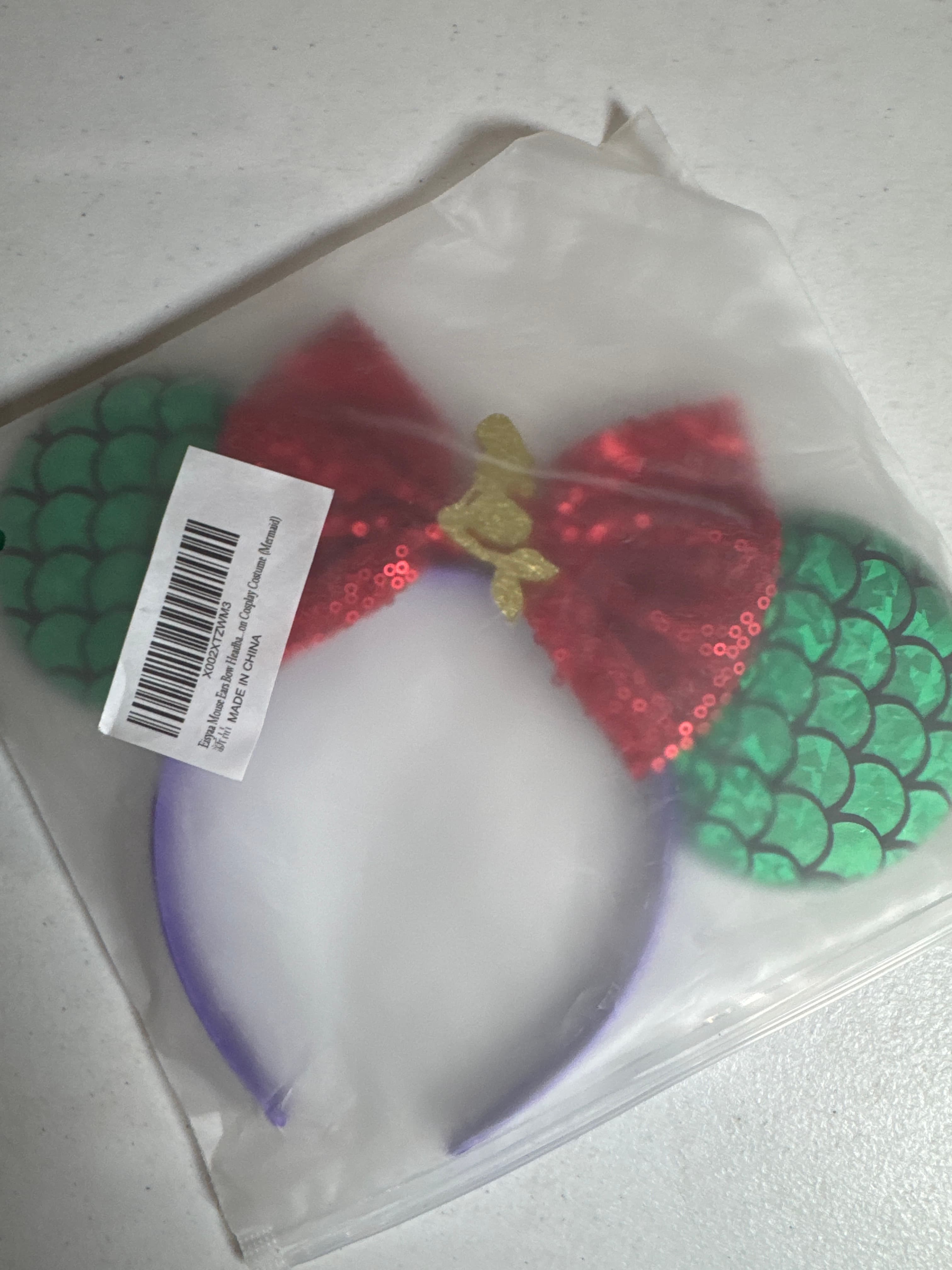 Mermaid Ears Headband for Holiday Theme Park Cosplay Role Play 