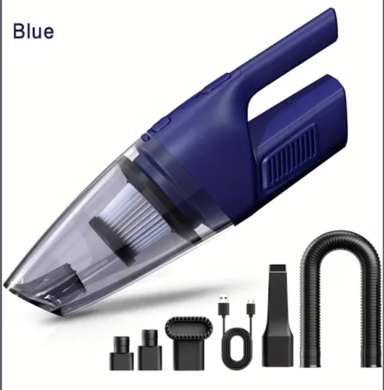 Wireless Car Vacuum With 5 Attachments 