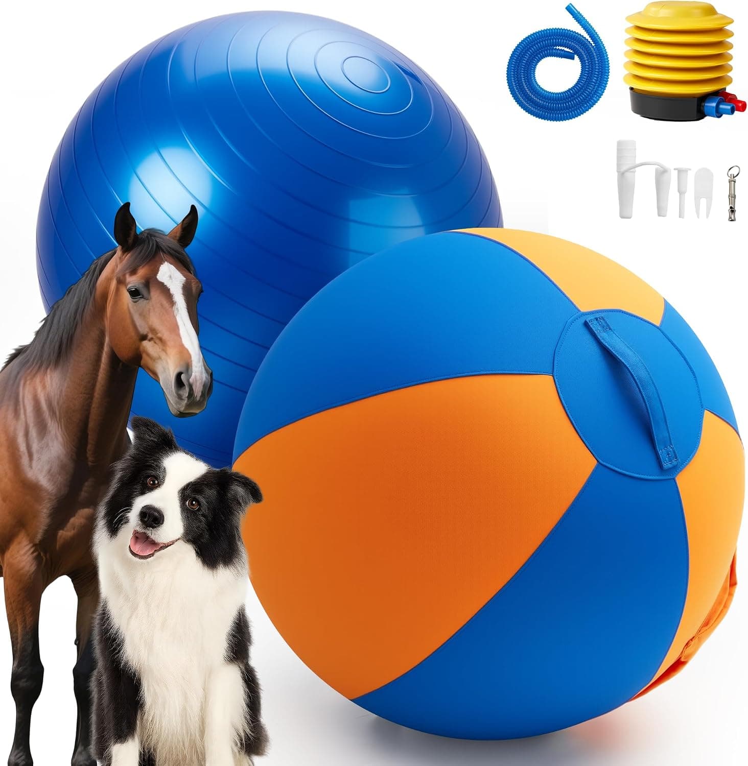 Herding Ball for Dogs 55cm, Dual-Layer Herding Ball