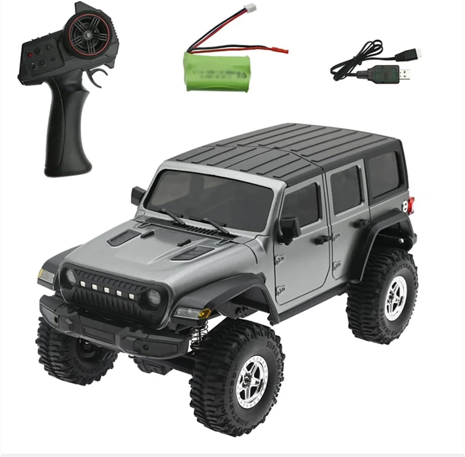 RC 1/18 Crawler RTR Off-raod Truck 4WD Lights Remote Control Car Gift for Adult for Ages 14+