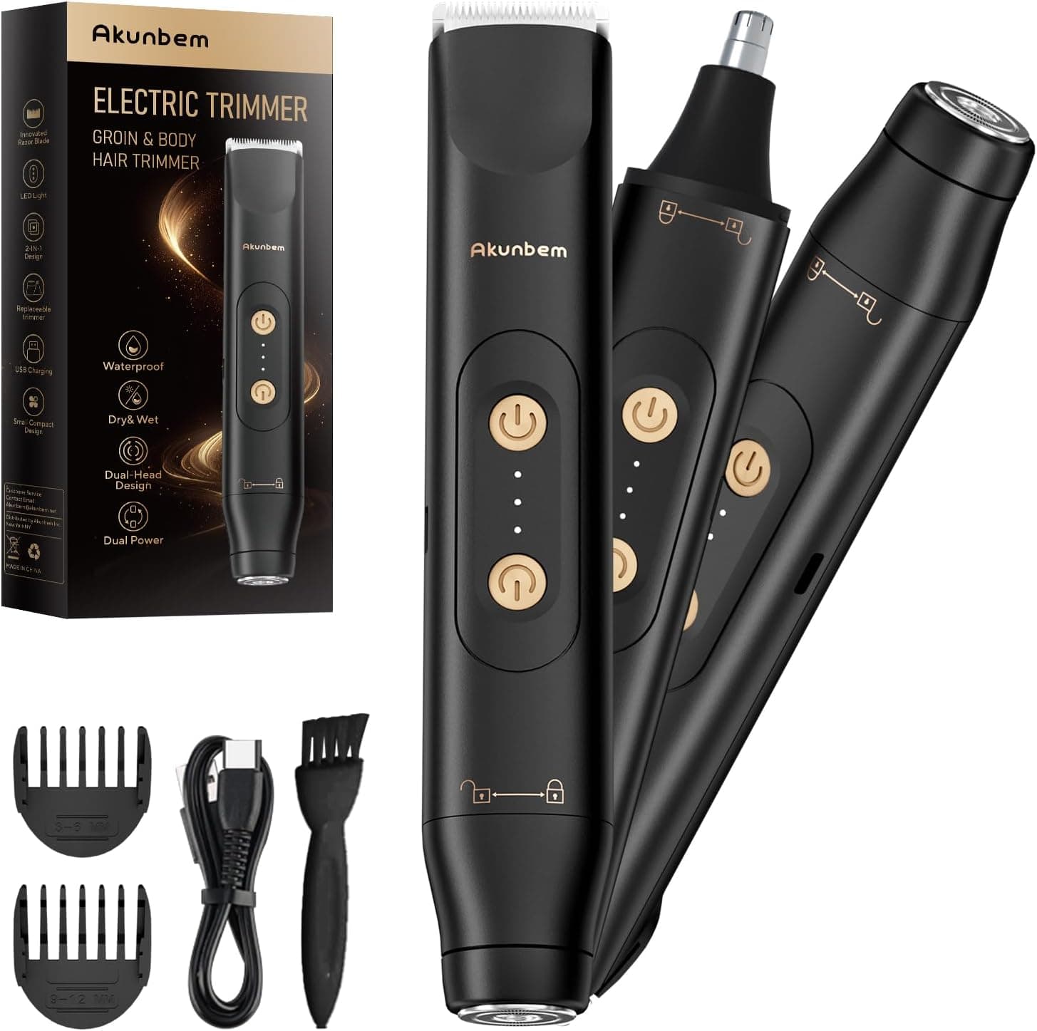  Groin & Body Hair Trimmer for Men Bikini Trimmer Women
